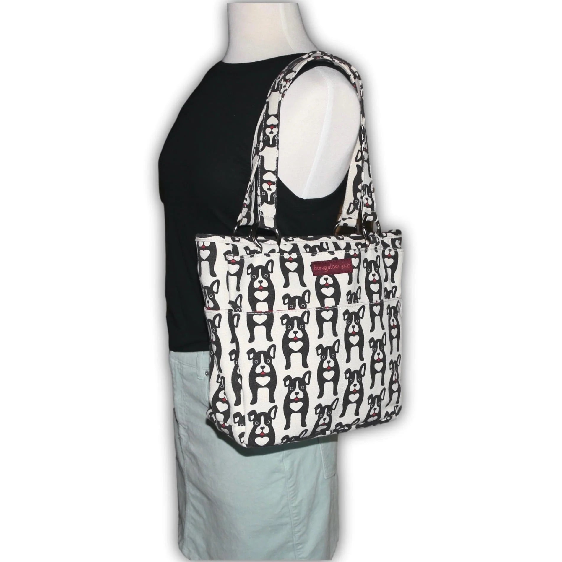 Bungalow 360 Pocket Bag black dog