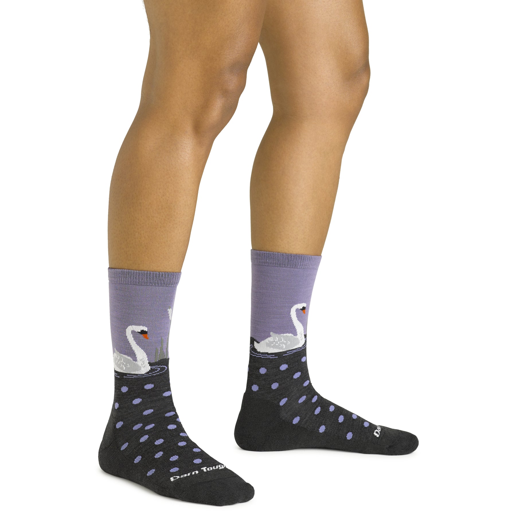 Darn Tough Women's Lifestyle Wild Life Crew Lightweight with Cushion charcoal