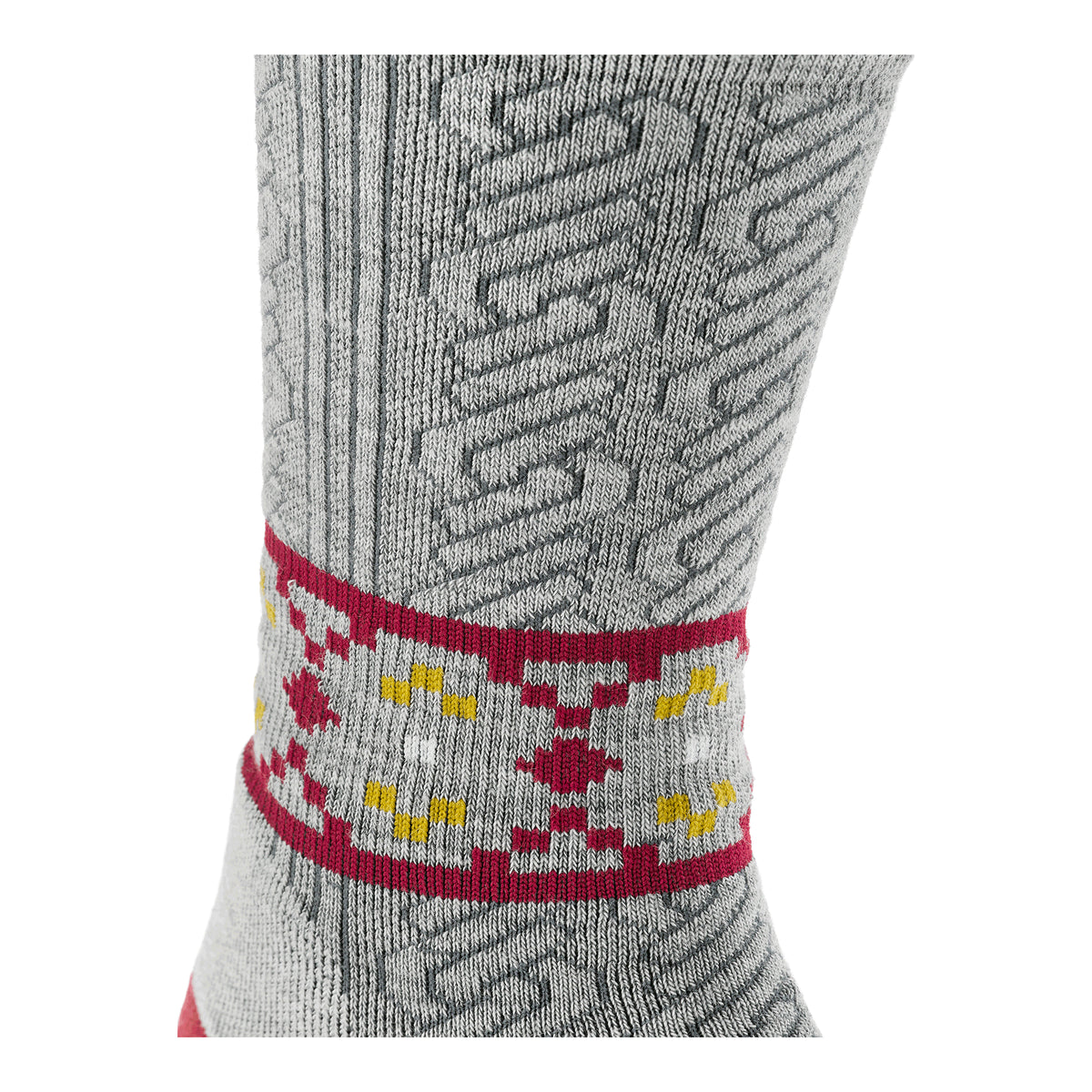 Darn Tough Women's Lifestyle Nordic Twist Crew Lightweight with Cushion ash