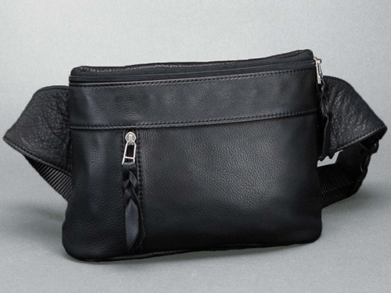 SVEN Style No. 821 Hip Bag black leather