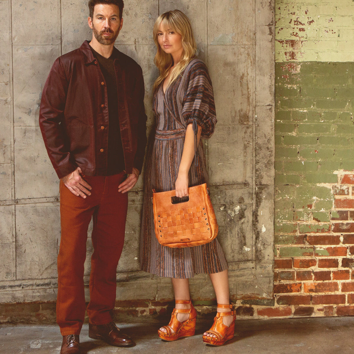 BED STU Orchid cognac dip dye