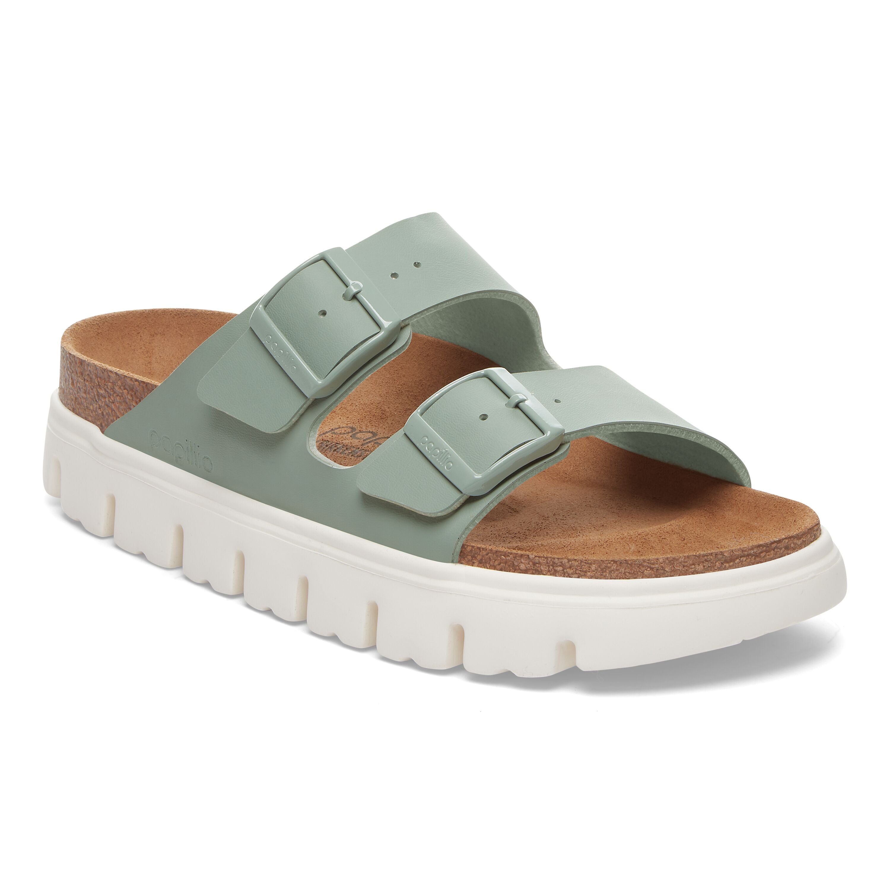 Papillio Arizona Chunky pure sage Birko-Flor by Birkenstock