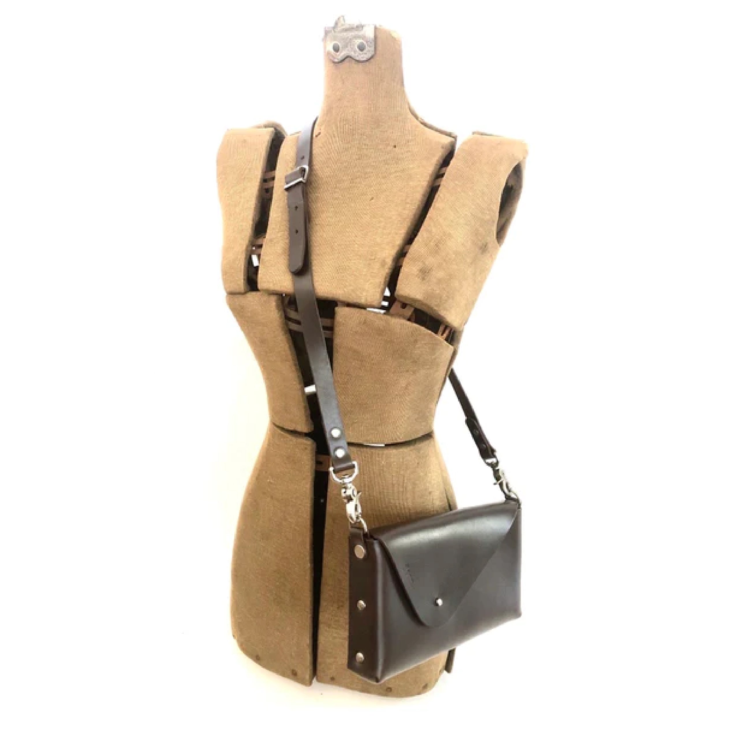 Dean B01R Crossbody/Clutch brown leather