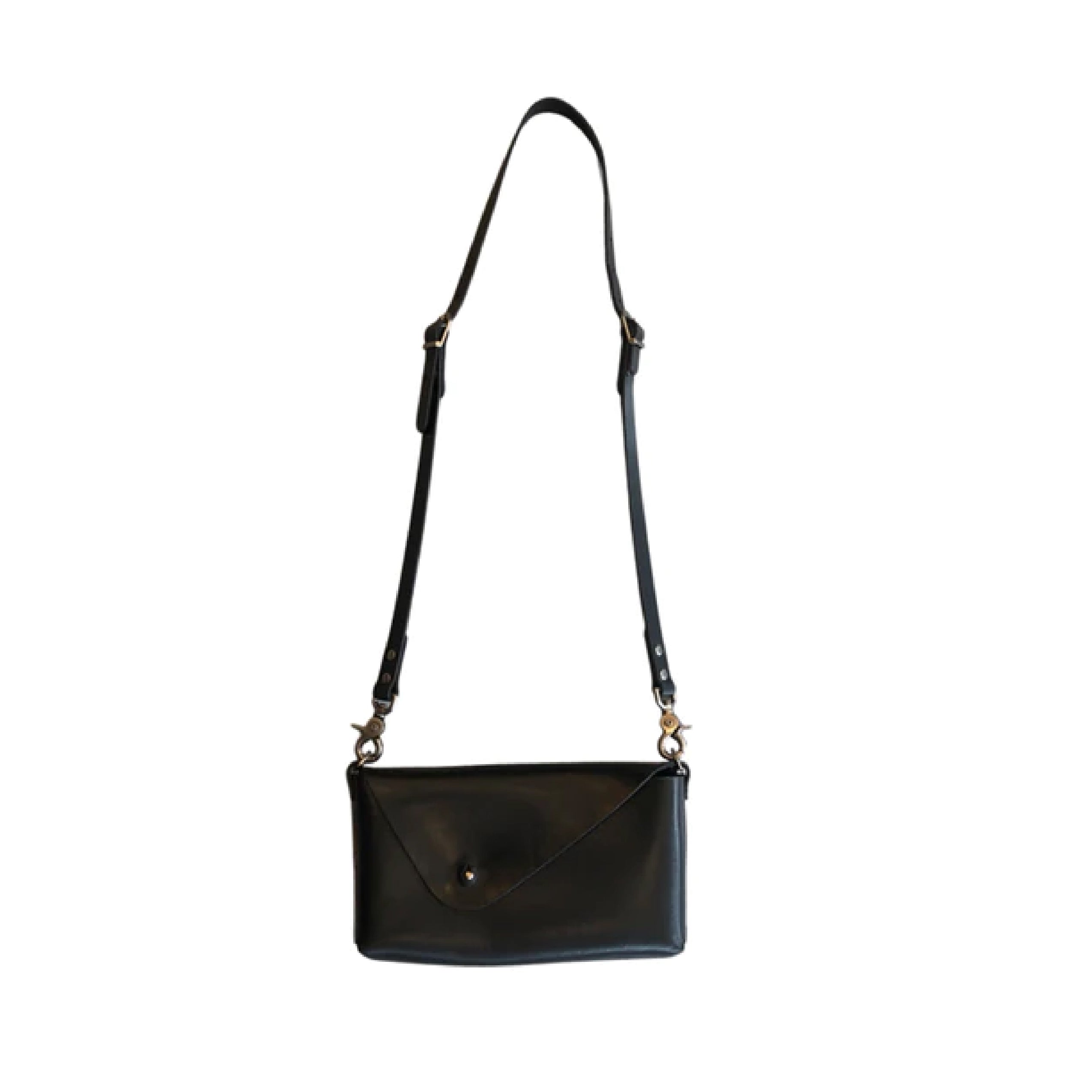 Dean B01R Crossbody/Clutch black leather