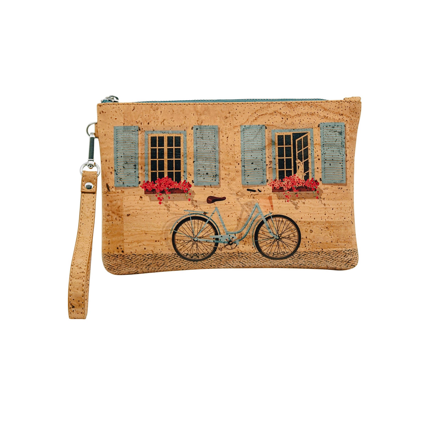 Bent&Bree Ivy Cork Clutch with Belt Loop bicycle