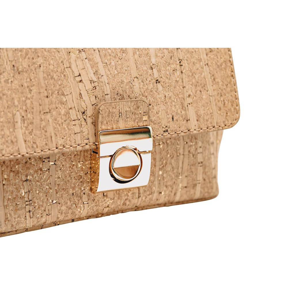Bent&Bree Samara Convertible Mini Cork Bag natural/gold