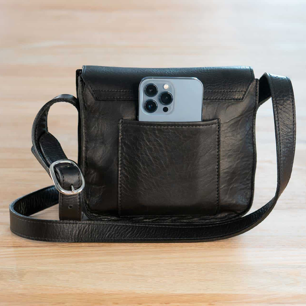 Buffalo Billfold Company Bisonette Purse black leather