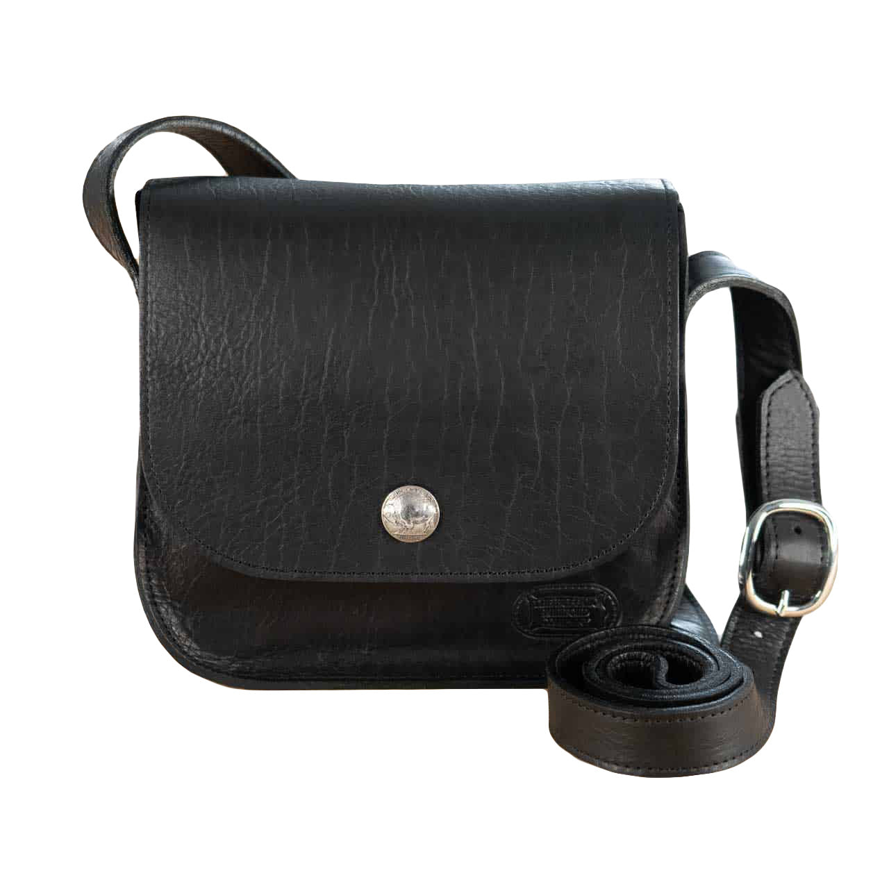 Buffalo Billfold Company Bisonette Purse black leather
