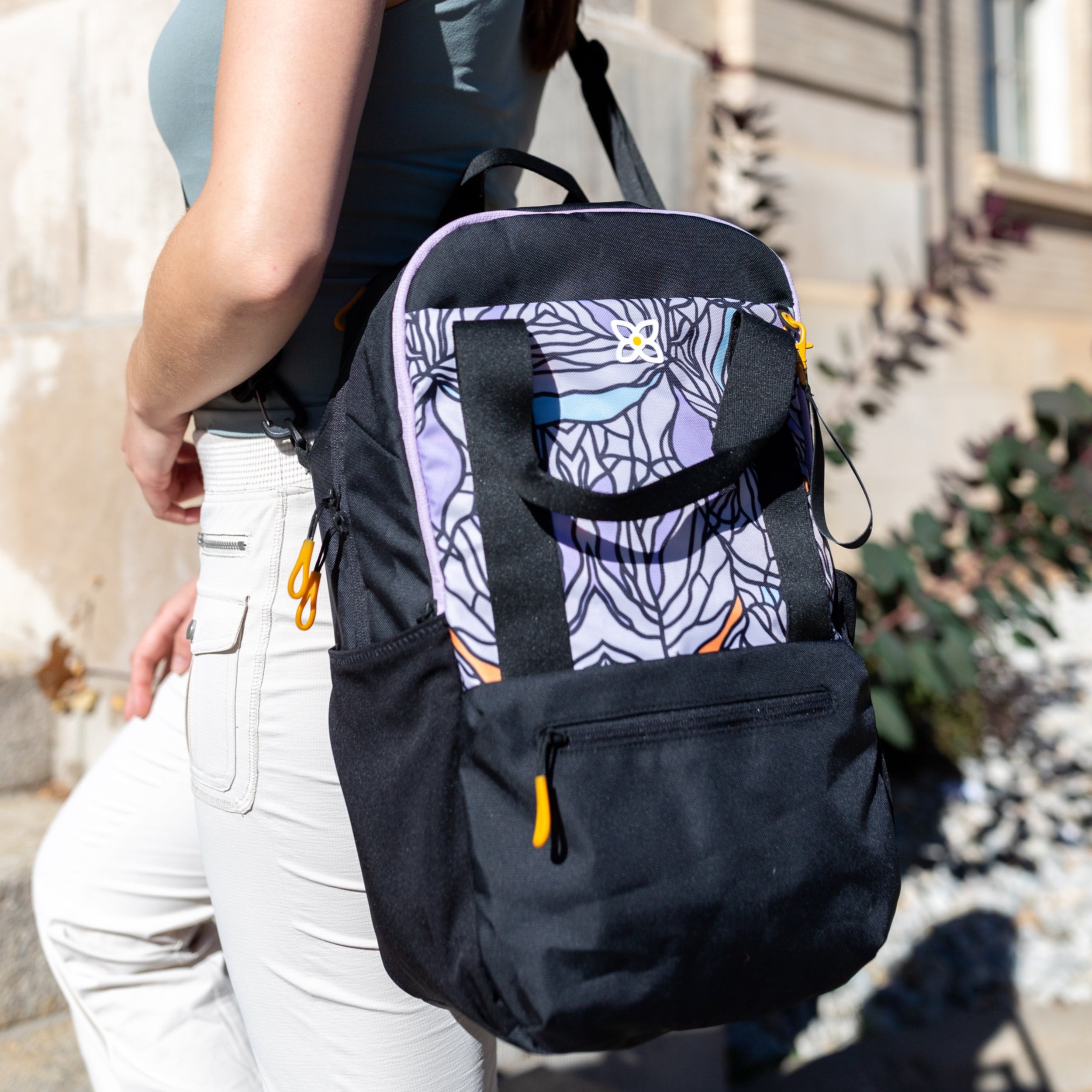 Sherpani Camden Convertible Backpack bloom