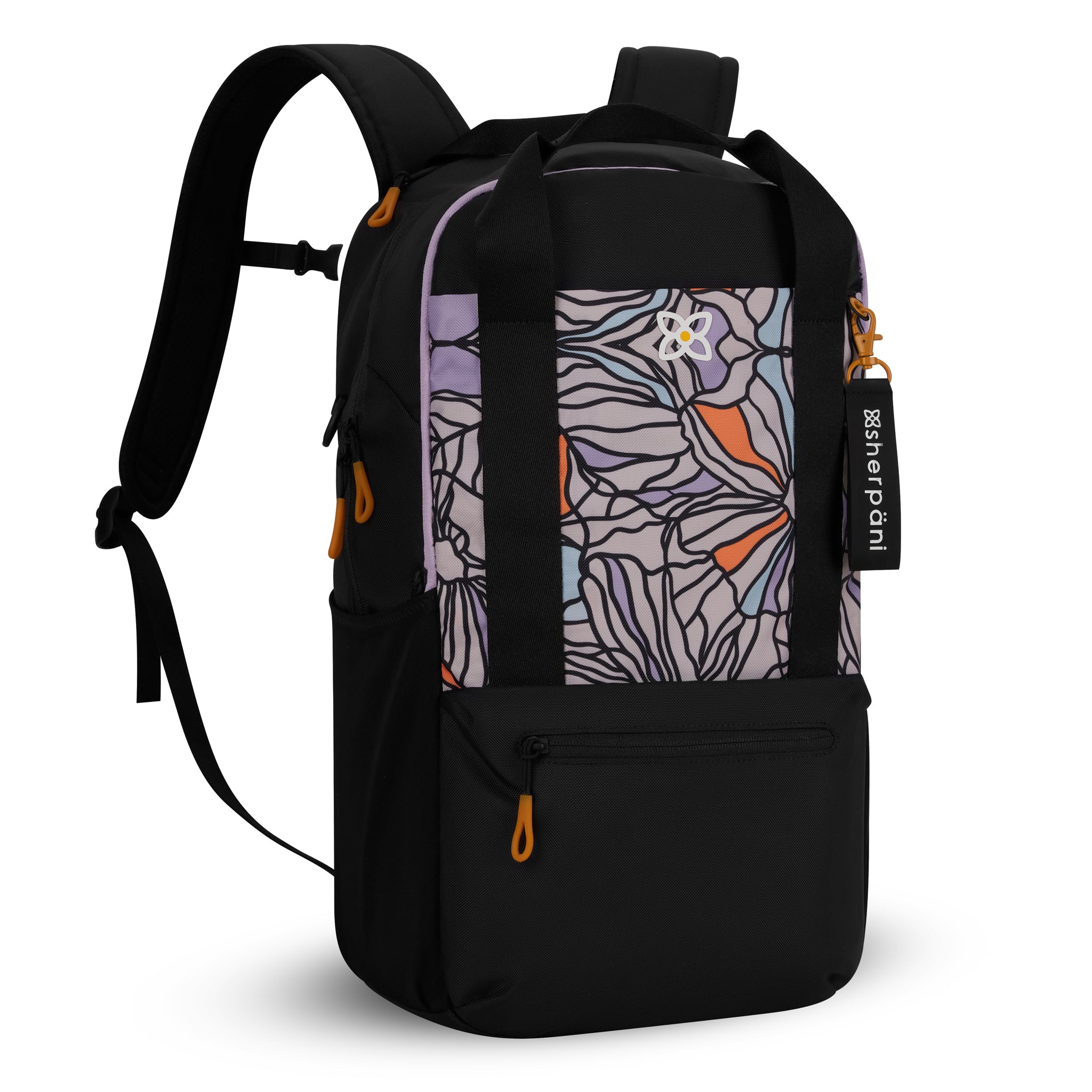 Sherpani Camden Convertible Backpack/Crossbody/Tote Bag bloom