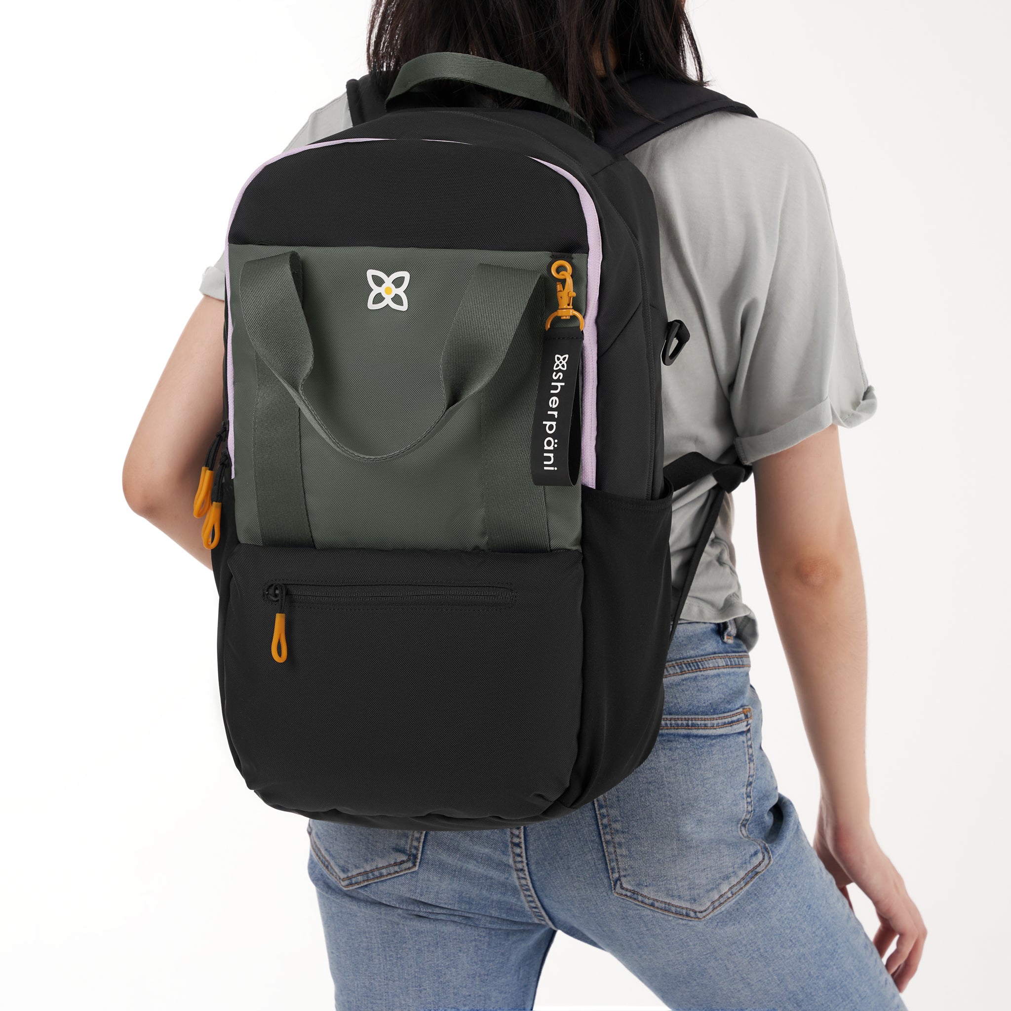 Sherpani Camden Convertible Backpack/Crossbody/Tote Bag juniper