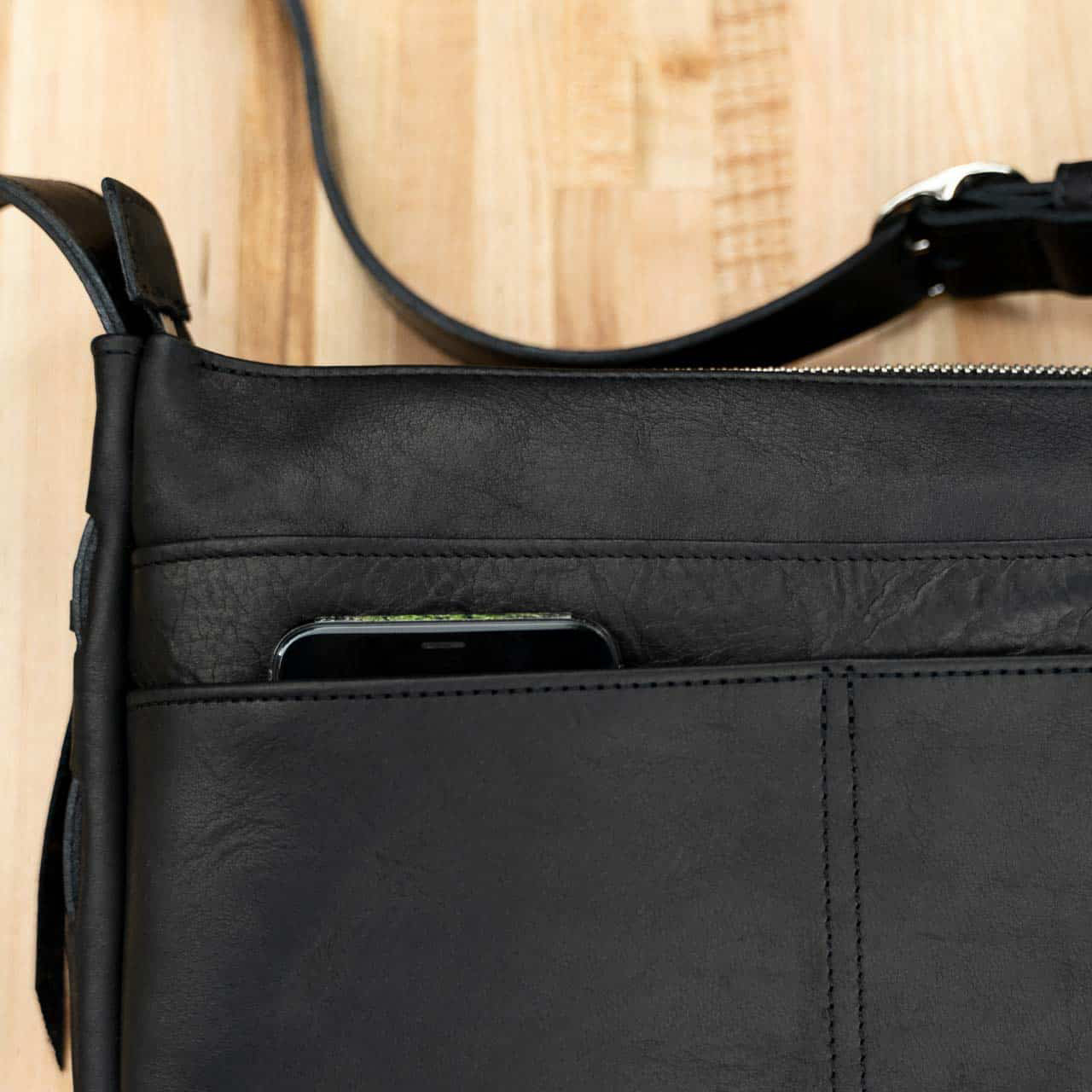 Buffalo Billfold Company Dakota Purse black leather