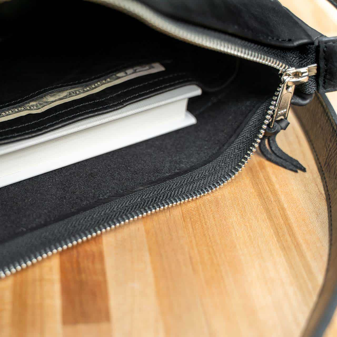 Buffalo Billfold Company Dakota Purse black leather