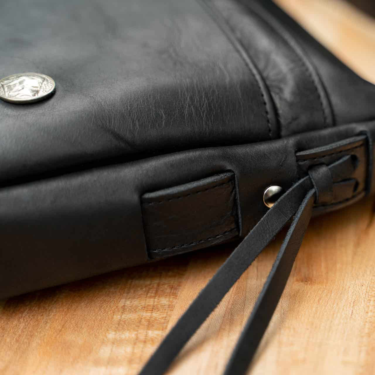 Buffalo Billfold Company Dakota Purse black leather