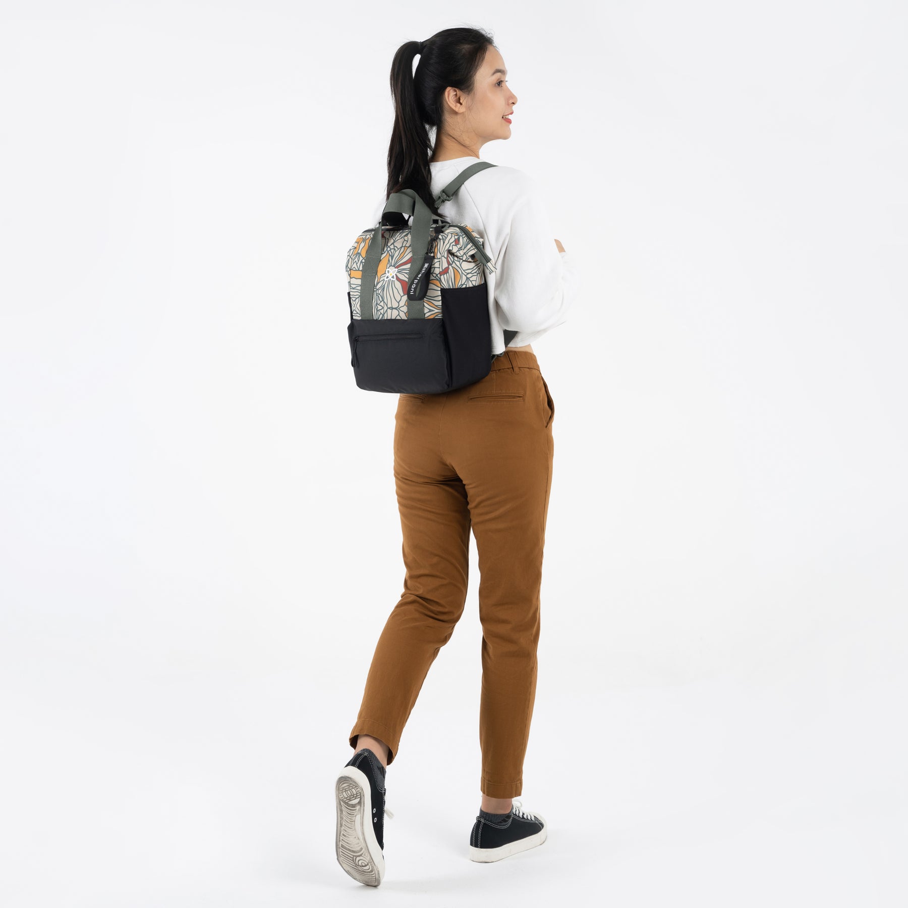 Sherpani Dispatch Convertible Tote Bag/Backpack fiori