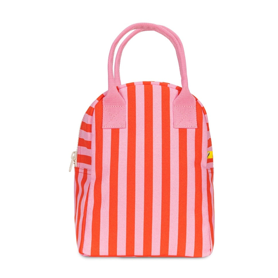 Fluf Zipper Lunch awning stripe pink / poppy