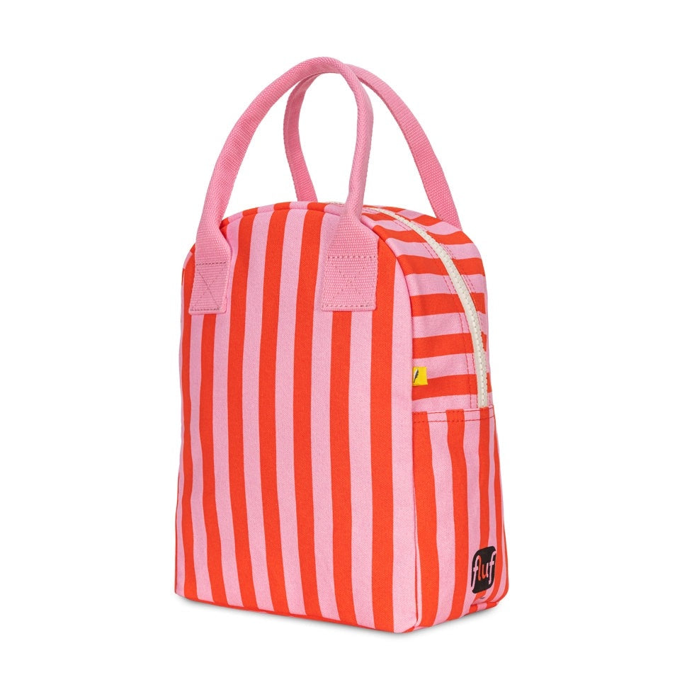 Fluf Zipper Lunch awning stripe pink / poppy