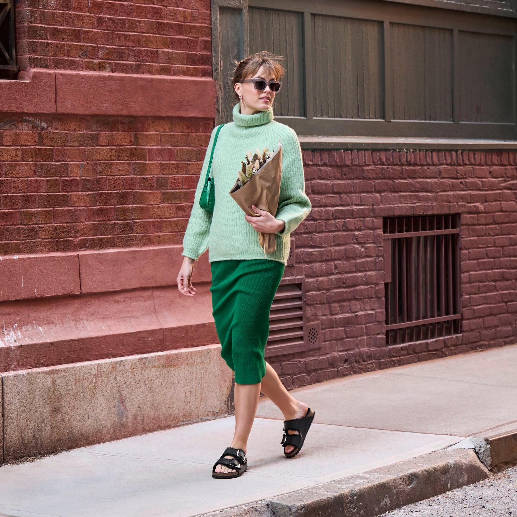 Birkenstock Arizona Big Buckle Shearling black oiled leather/black shearling