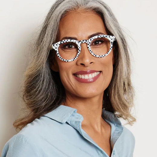 Peepers Frame of Mind Blue Light Readers black pixel check