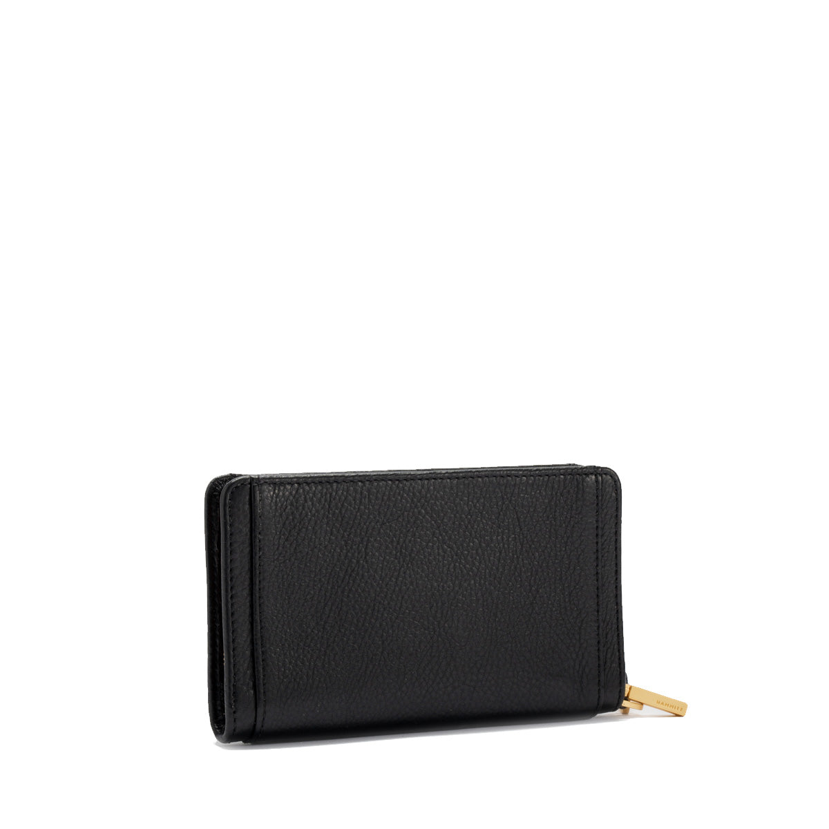 Hammitt Bryant Wallet black/brushed gold red zip