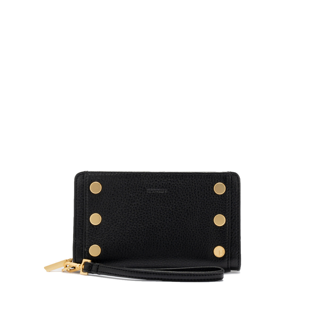 Hammitt Bryant Wallet black/brushed gold red zip