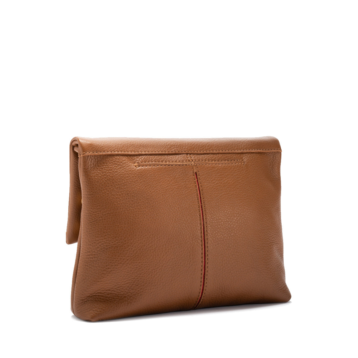 Hammitt VIP Med Crossbody Clutch mahogany pebble/brushed gold red zip