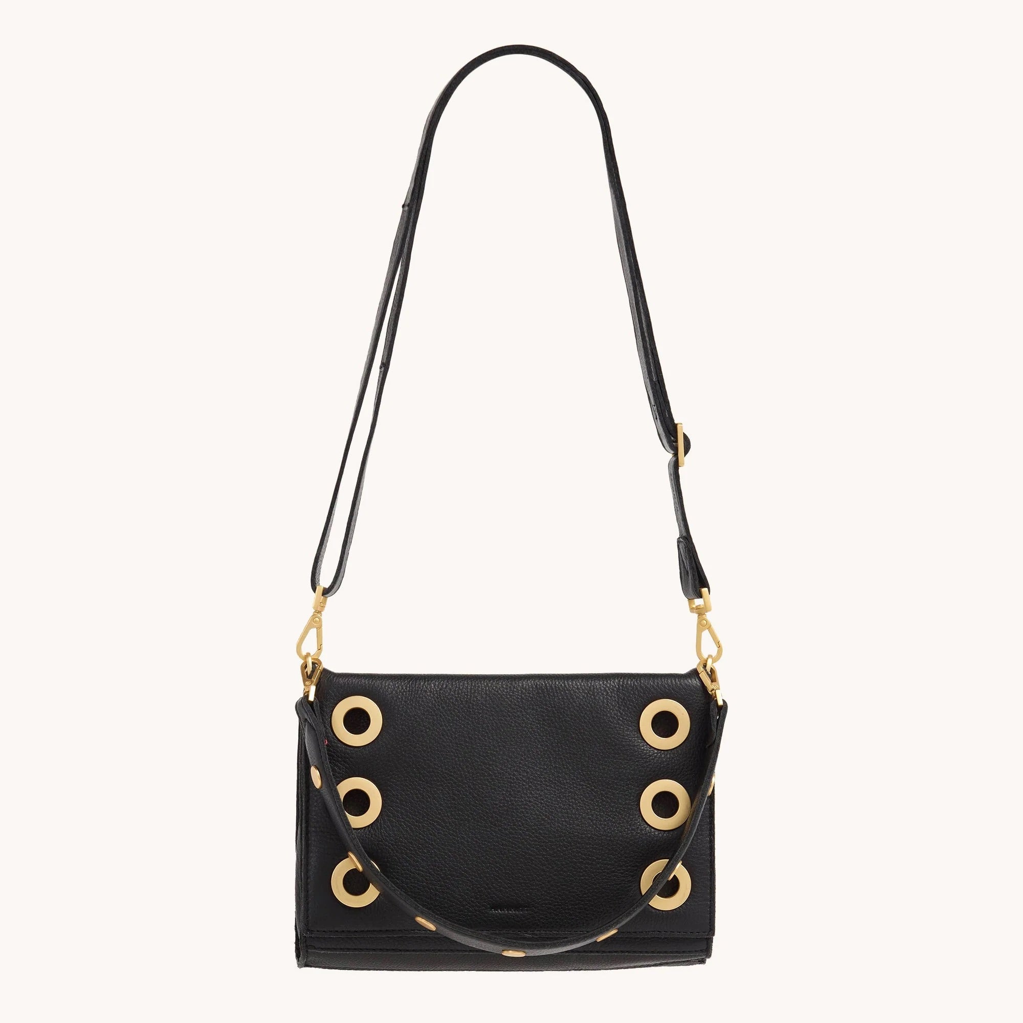 Hammitt Montana Clutch Sml black/brushed gold