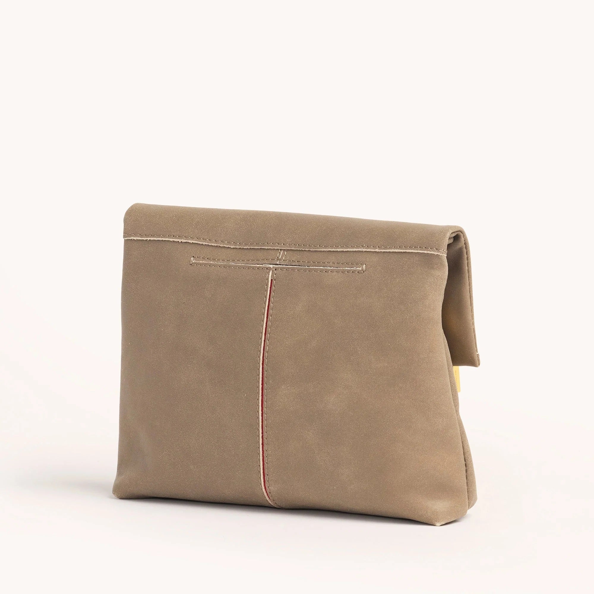 Hammitt VIP Med Crossbody Clutch pewter/brushed gold red zip