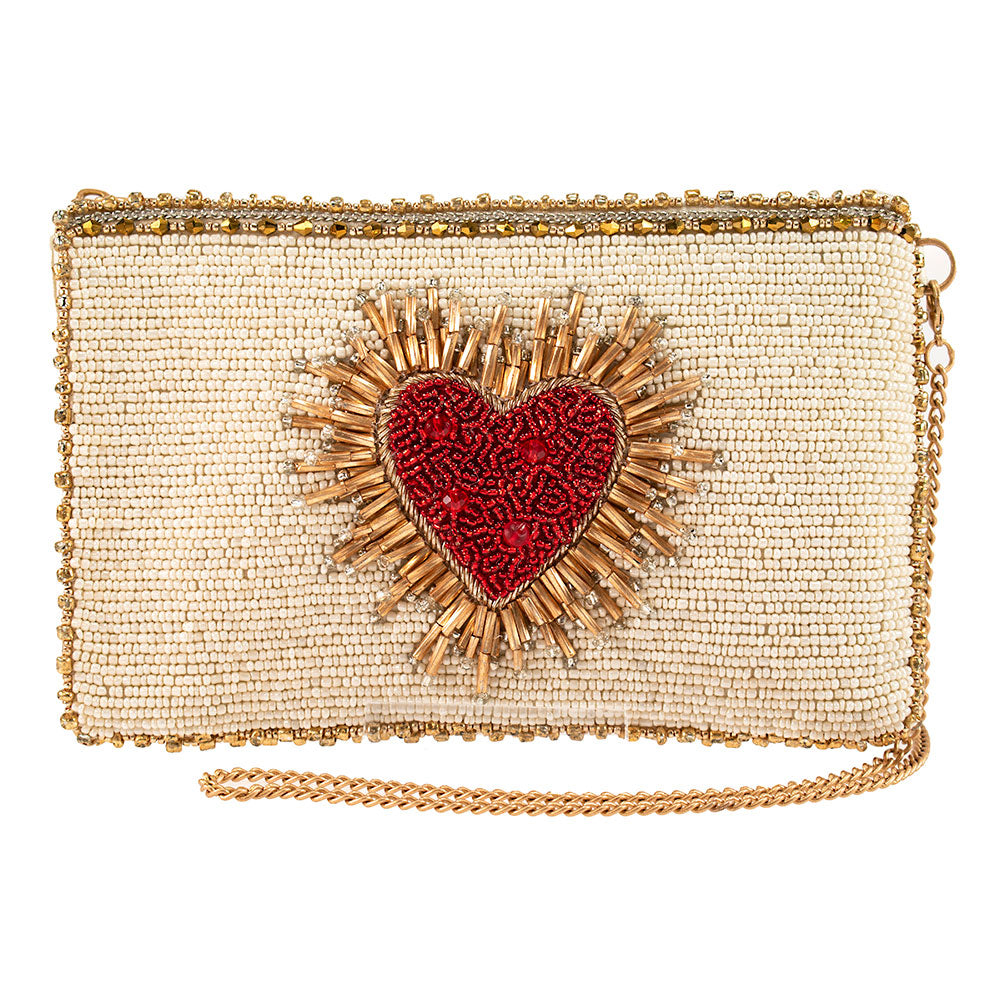 Mary Frances Heart Burst Crossbody Phone Bag