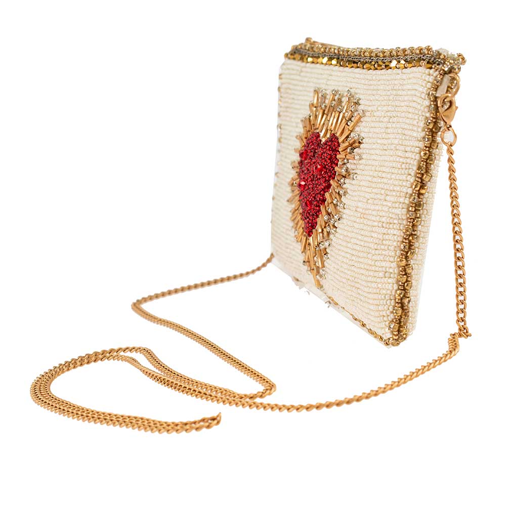 Mary Frances Heart Burst Crossbody Phone Bag