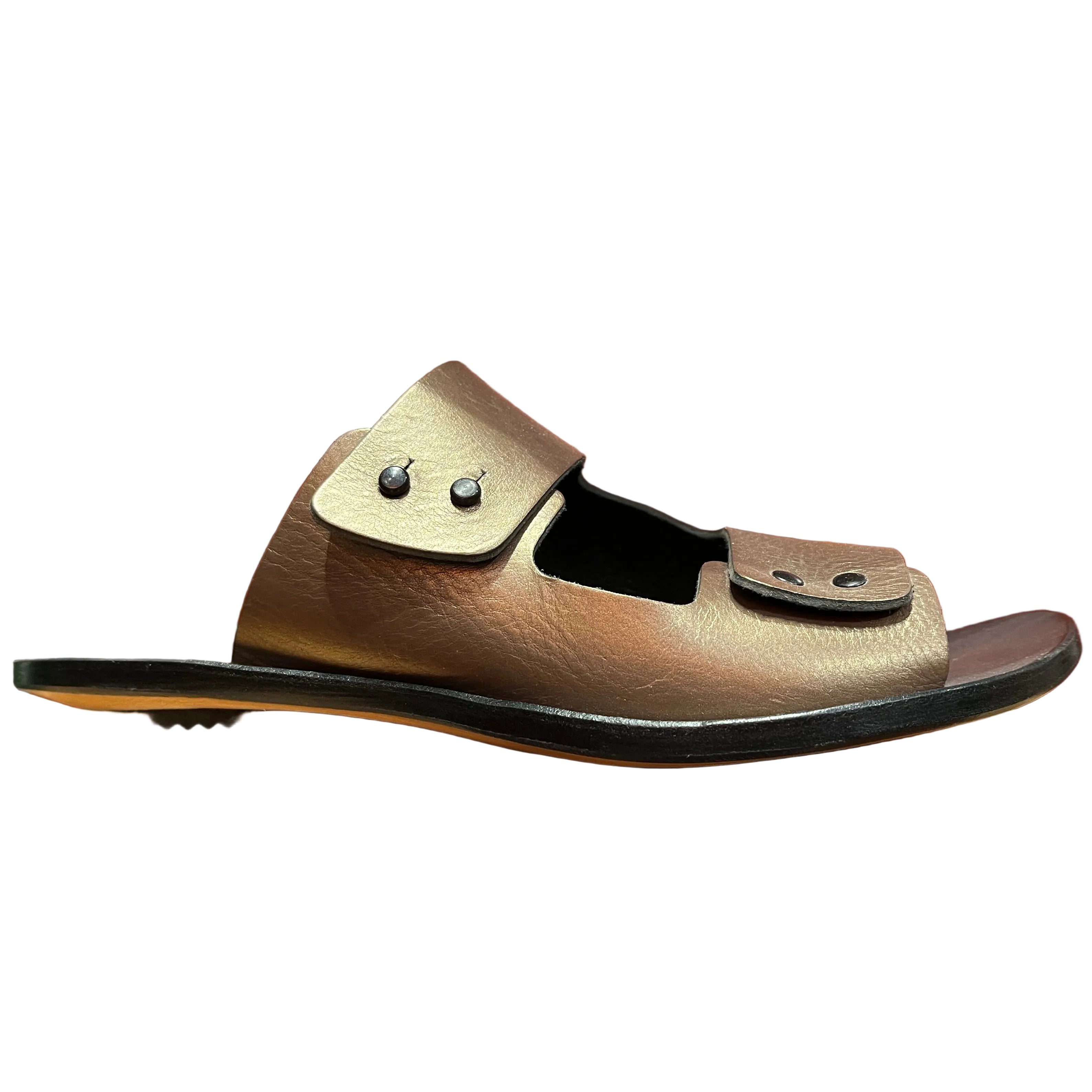 Cydwoq Women's Step brown bronze leather