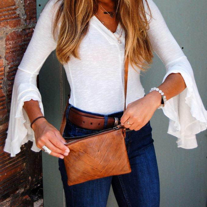 Latico Sunny Crossbody brown leather