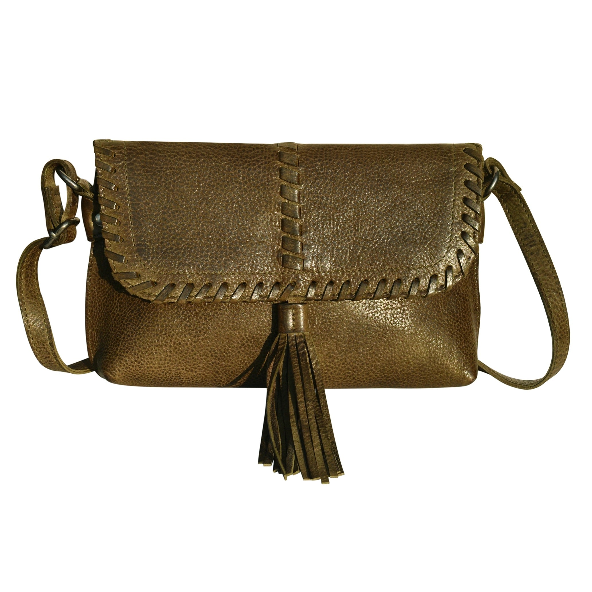 Latico Freya Crossbody moss leather