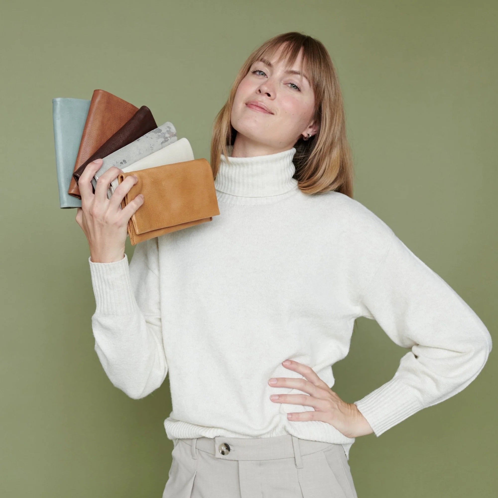 Latico Eloise Wallet cognac leather