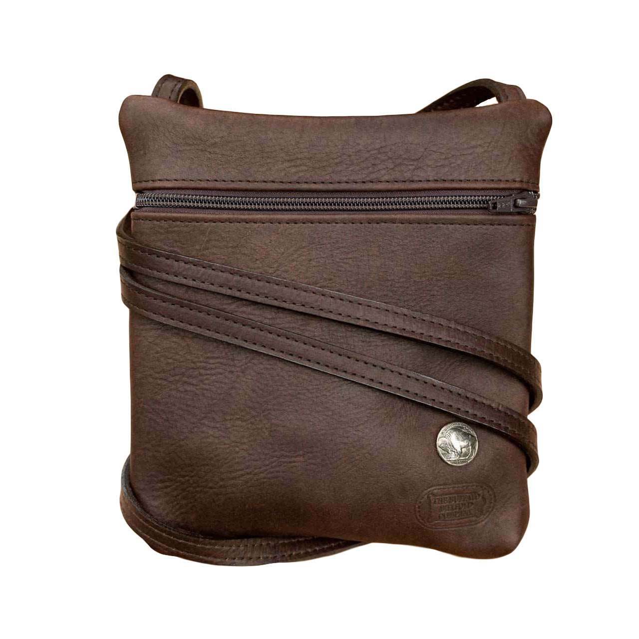 Buffalo Billfold Company Travel Purse brown leather