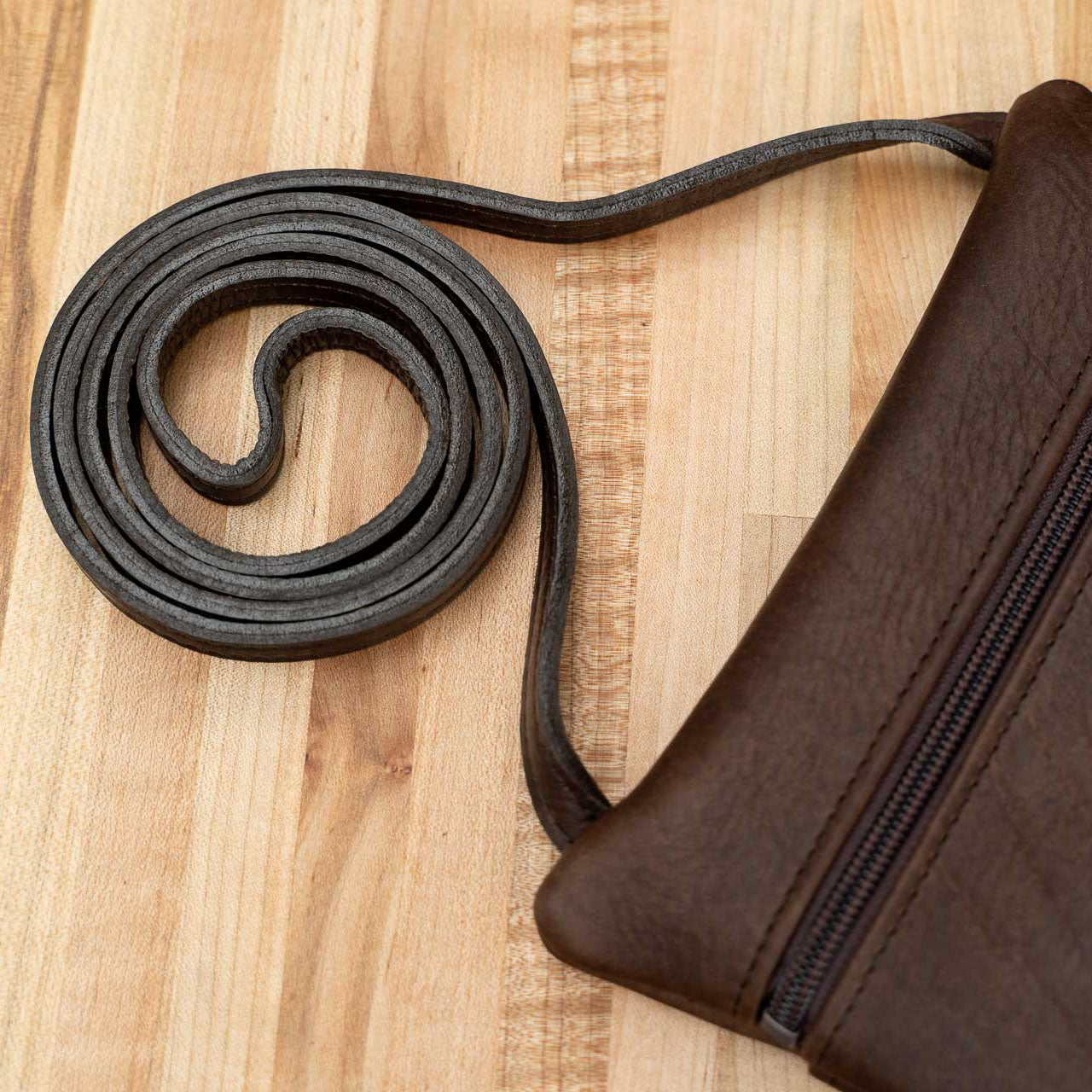 Buffalo Billfold Company Travel Purse brown leather