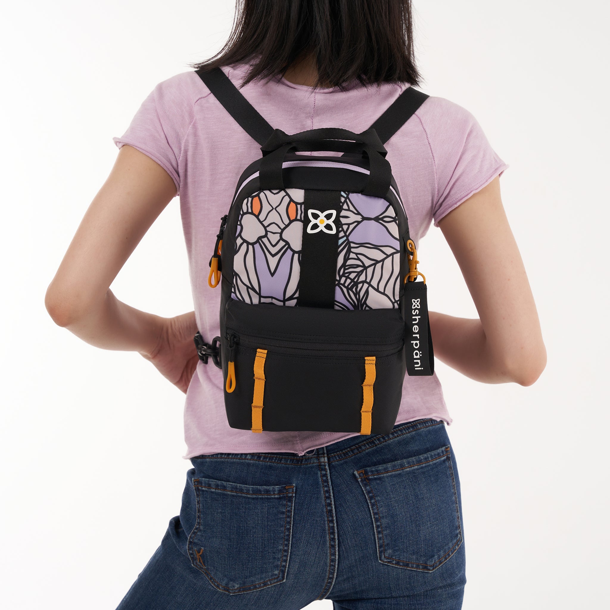 Sherpani Logan Mini Backpack/Crossbody bloom