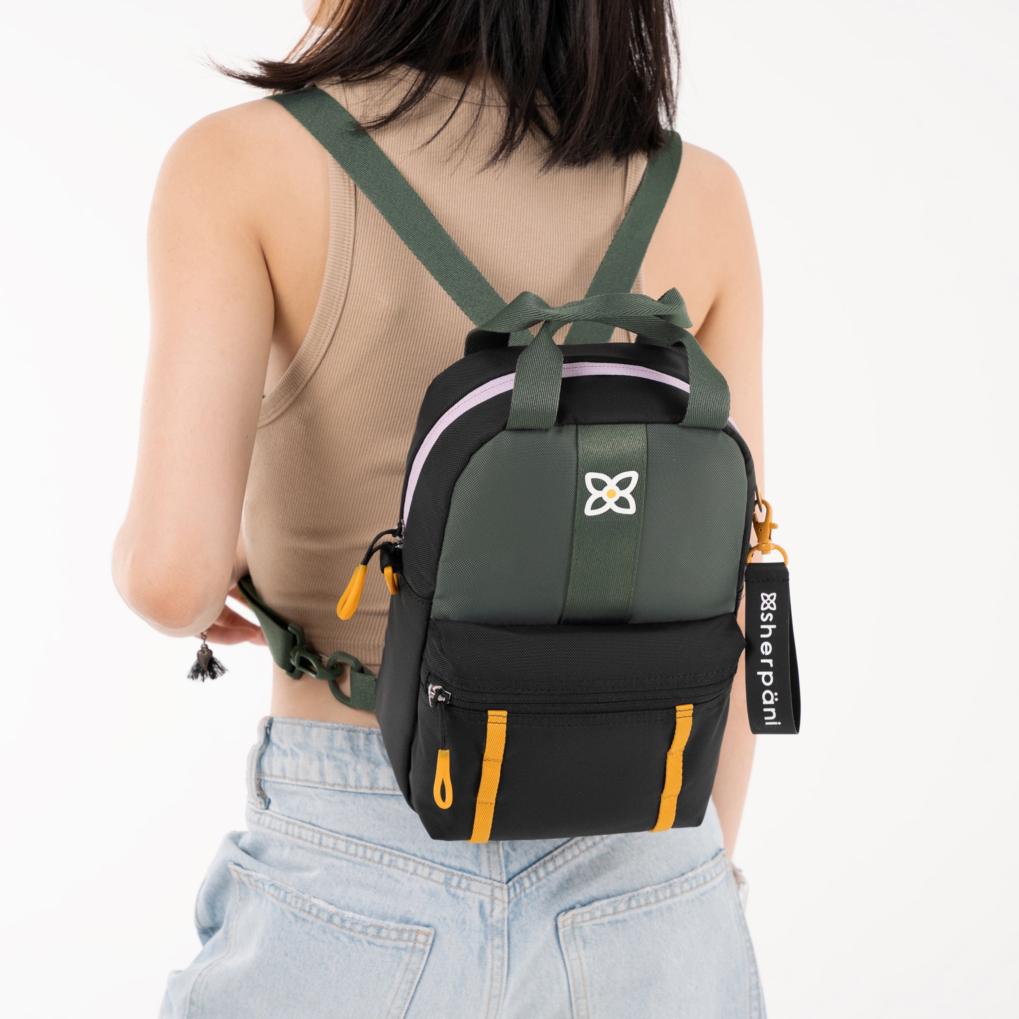 Sherpani Logan Mini Backpack/Crossbody juniper