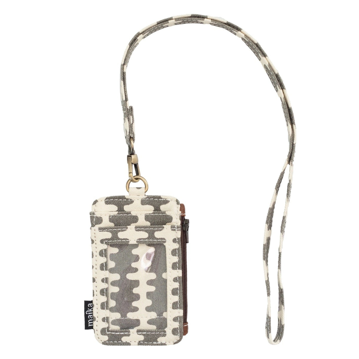 Maika Cardholder Wallet with Lanyard echo charcoal