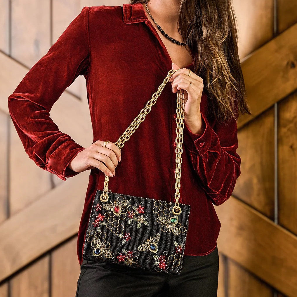 Mary Frances Haute Hive Crossbody Handbag
