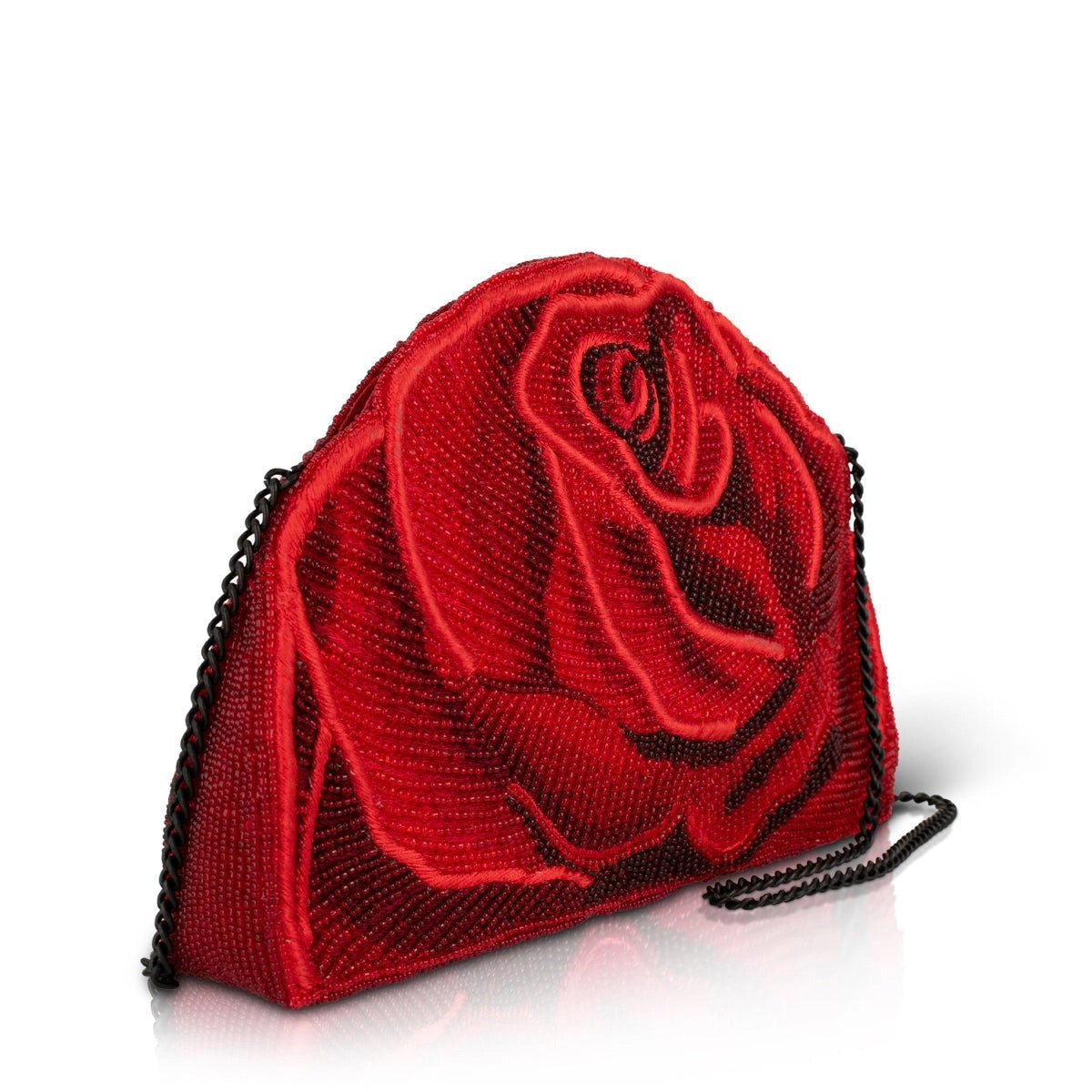 Mary Frances Petal Passion Crossbody Clutch Handbag