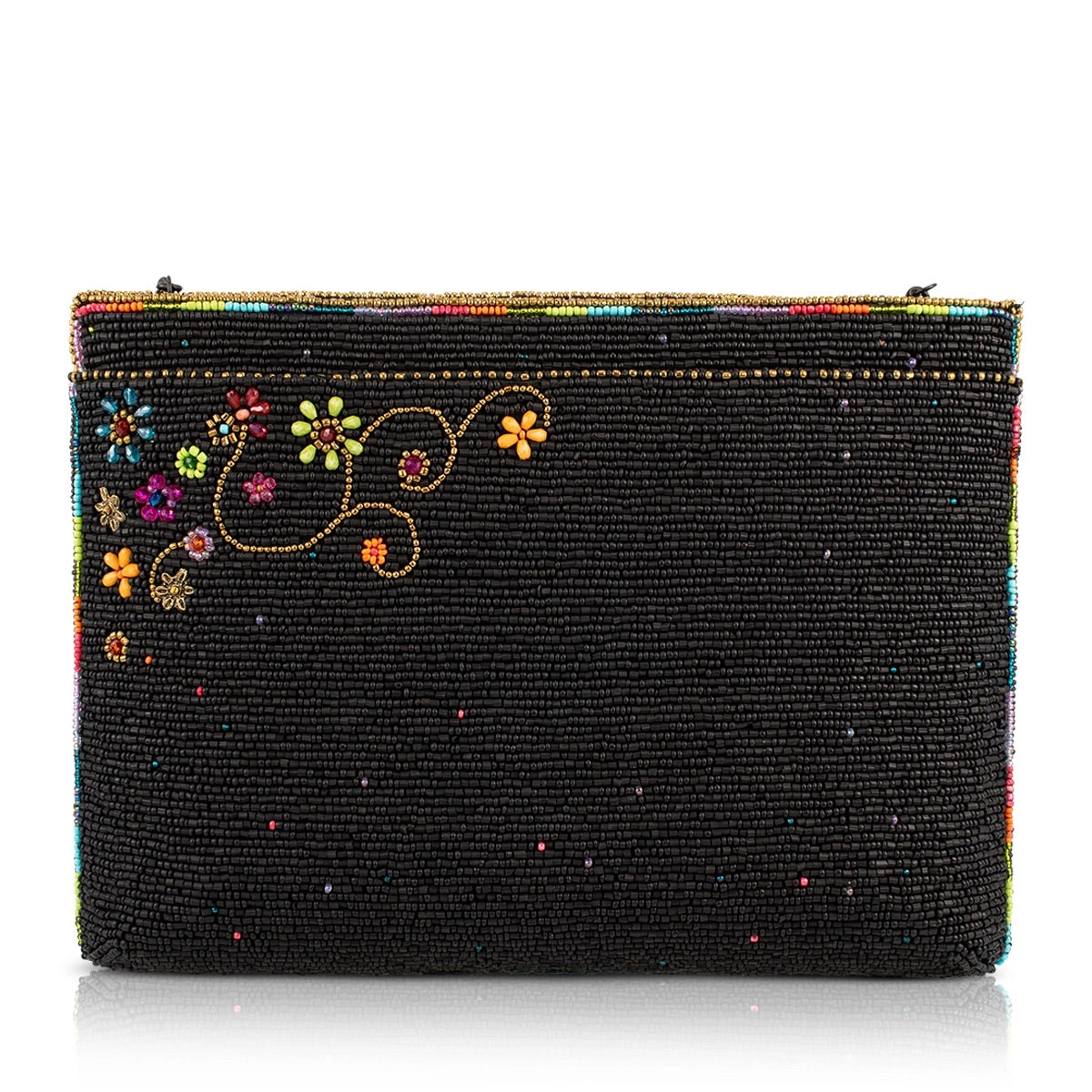 Mary Frances Color Chaos Rainbow Floral Crossbody Handbag