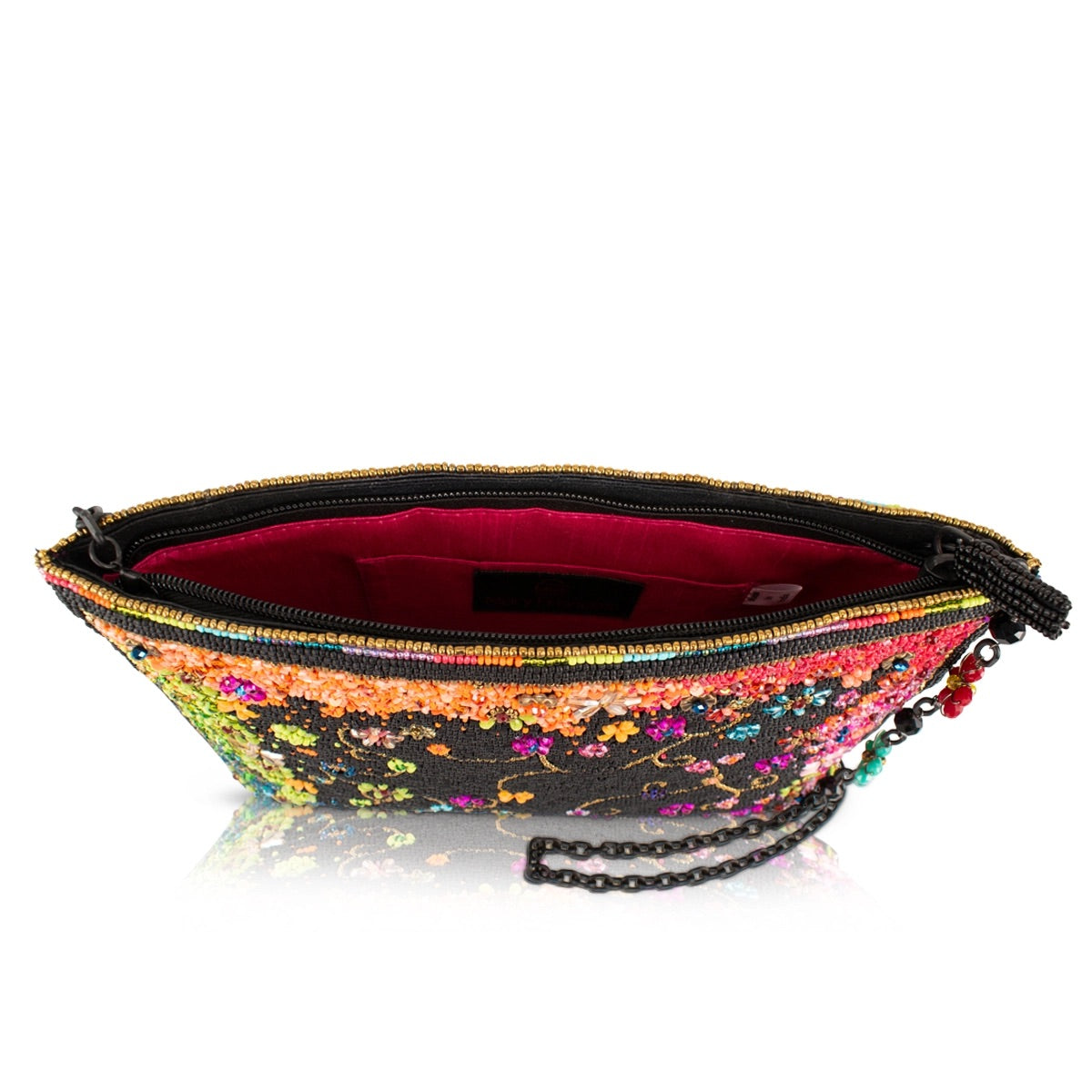 Mary Frances Color Chaos Rainbow Floral Crossbody Handbag