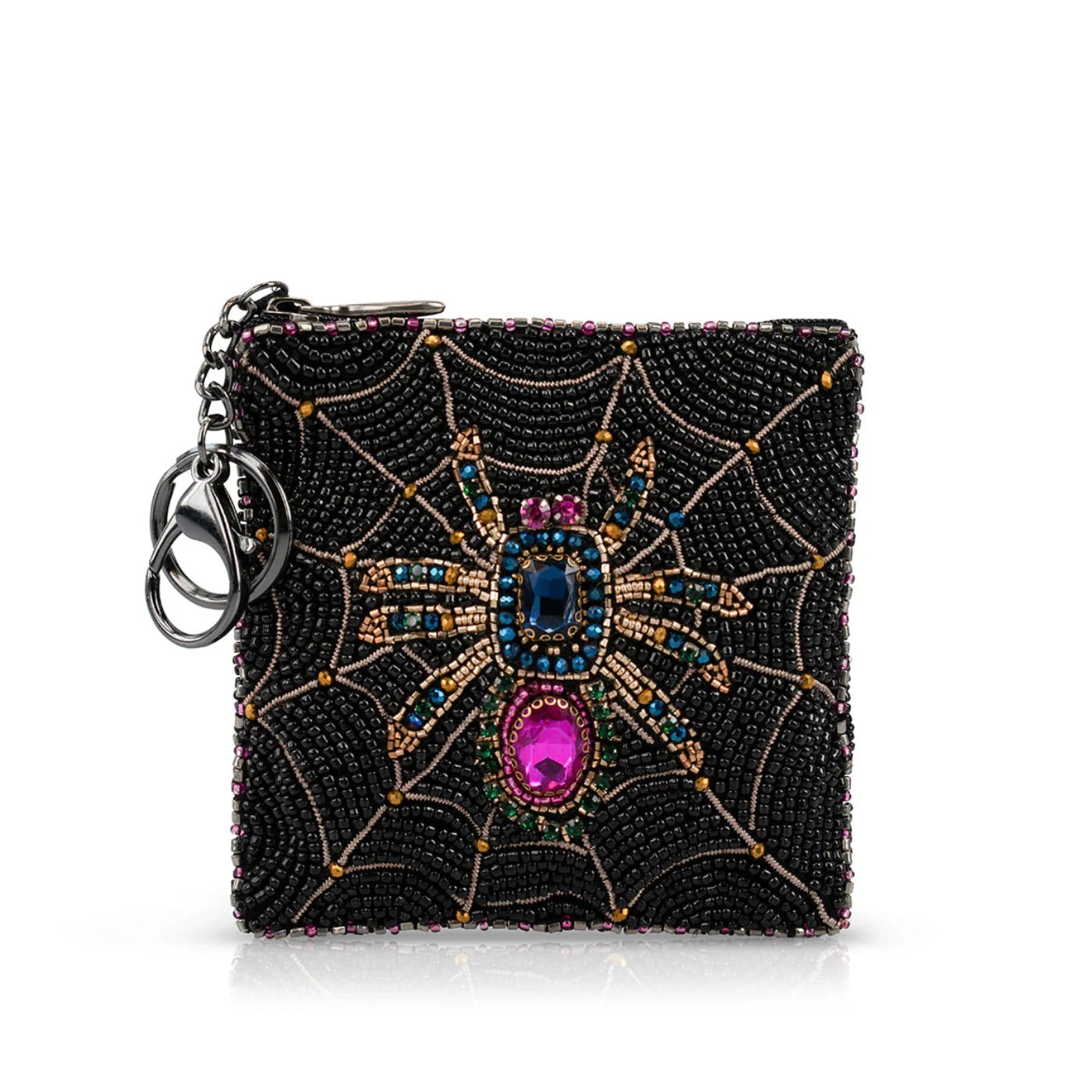 Mary Frances Crystal Web Coin Purse