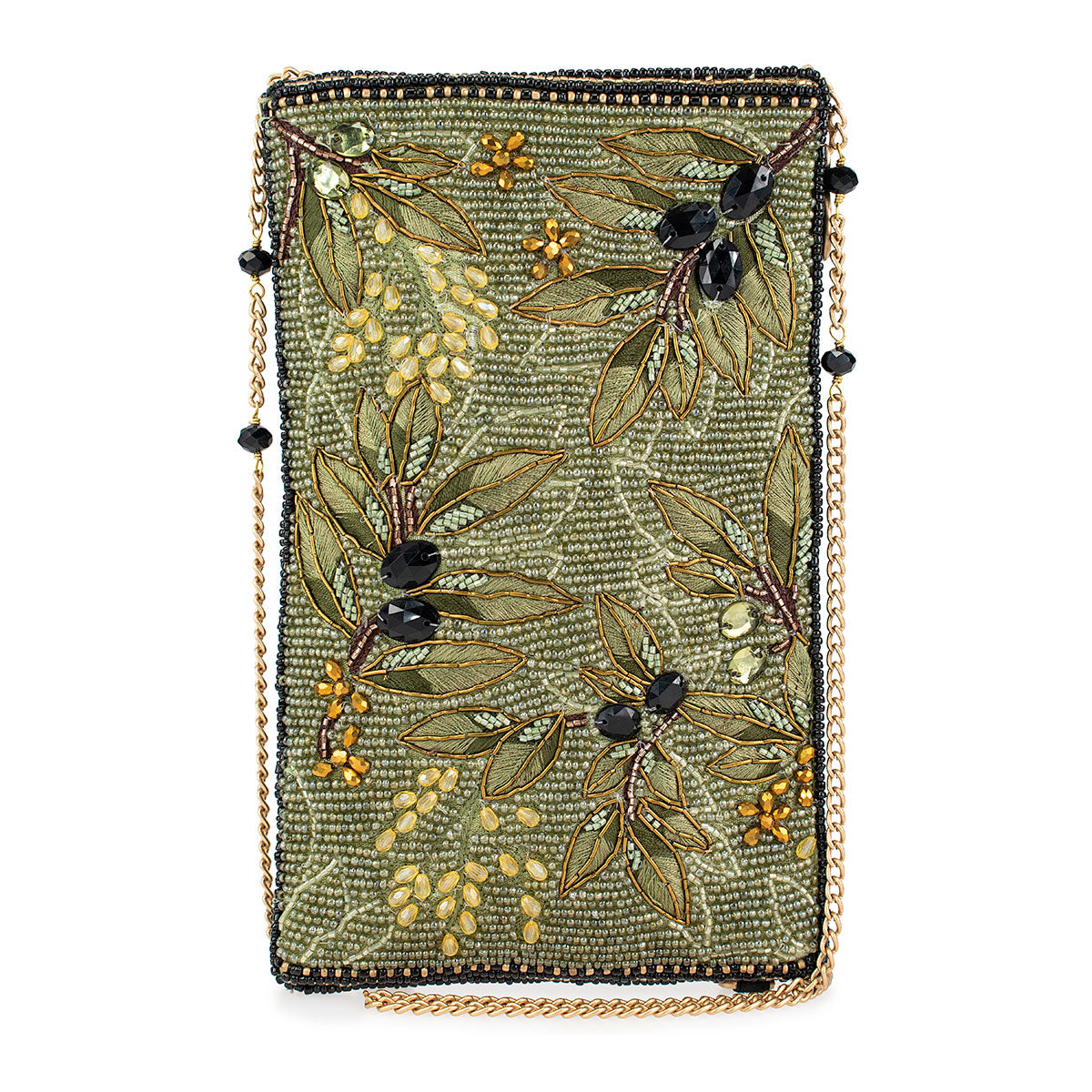 Mary Frances Olive Branch Crossbody Phone Bag
