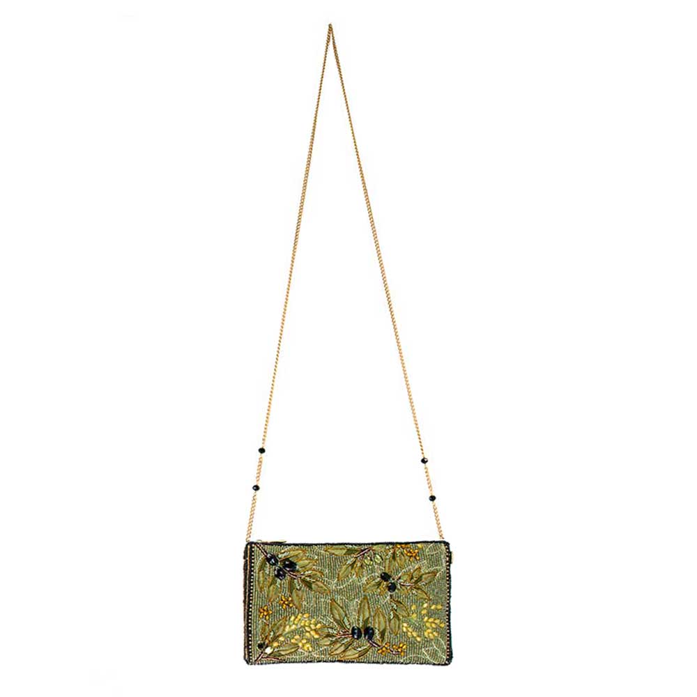 Mary Frances Olive Branch Crossbody Phone Bag