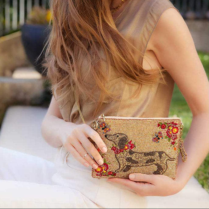 Mary Frances Doxie Mini Crossbody Handbag