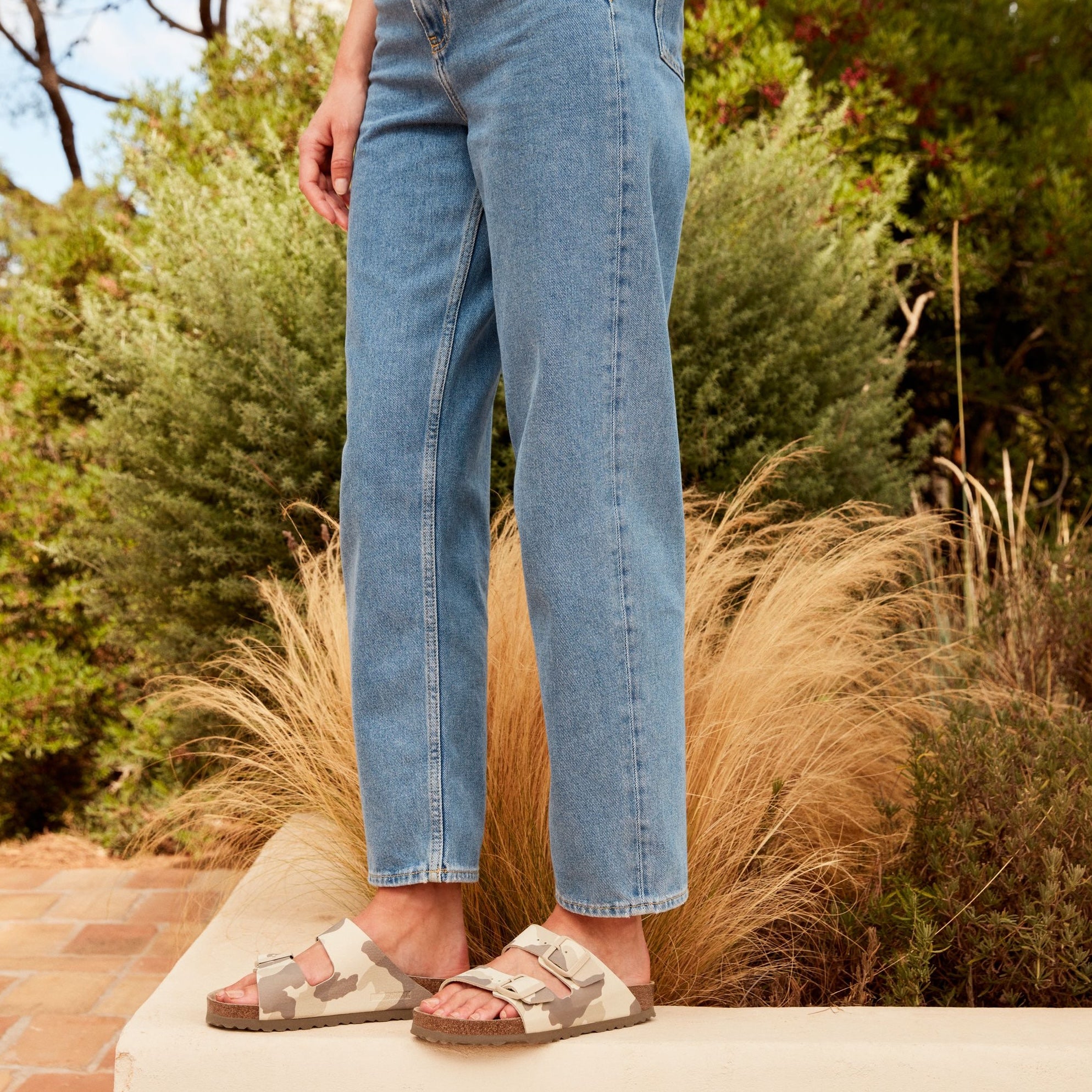 Birkenstock Arizona Soft Footbed desert soil camo gray/taupe Birko-Flor