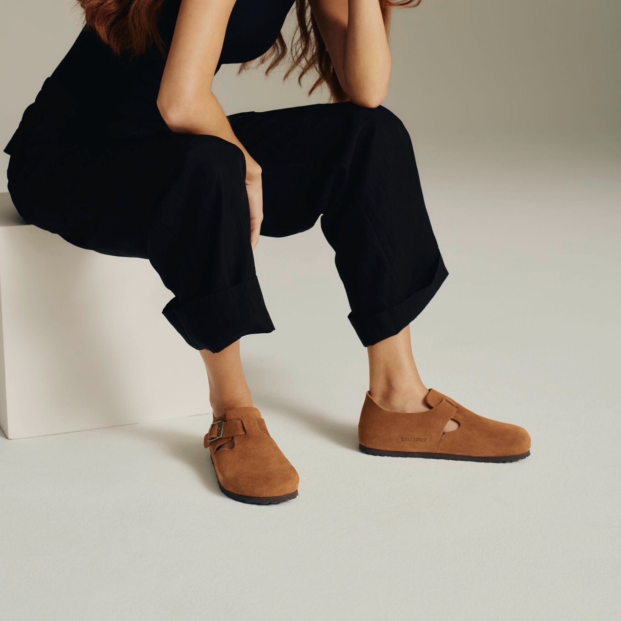 Birkenstock London mink suede