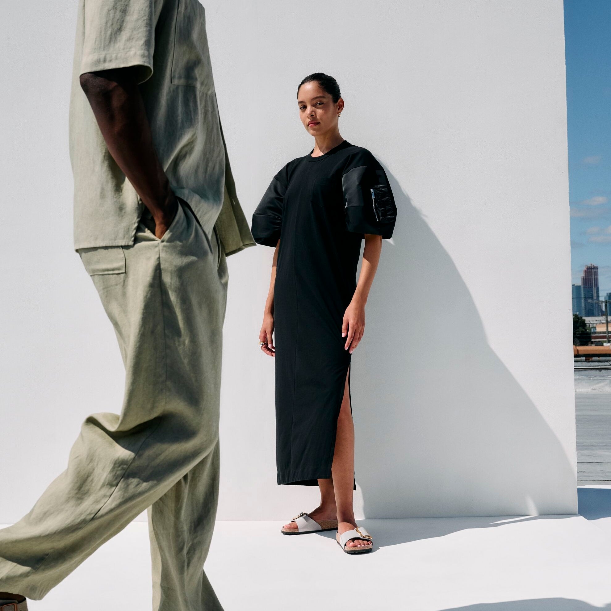 Birkenstock Madrid Big Buckle high shine stone coin leather